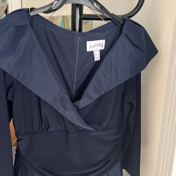 Off the shoulder navy dress - Picture 3 of 3